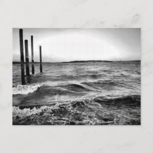 Schwarzweißfotografie Postkarte