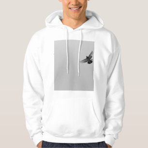 Schwarzweißfotografie von Tauben Hoodie