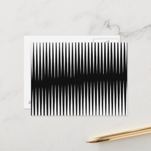 Schwarzweißfrequenz Postkarte