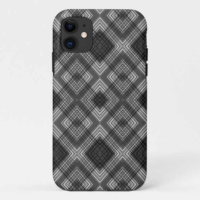 Schwarzweißgeometrie Case-Mate iPhone Hülle (Rückseite)