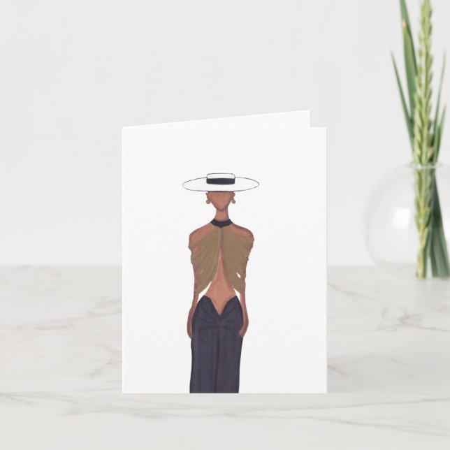 Schwarzweißglanz Dankeskarte (Vorderseite)