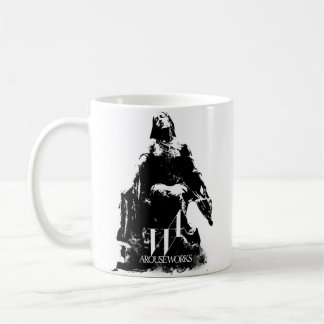 Schwarzweißgrafik Kaffeetasse