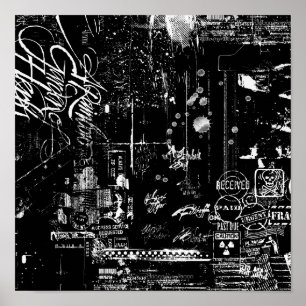 Schwarzweißgrundel-Poster Poster