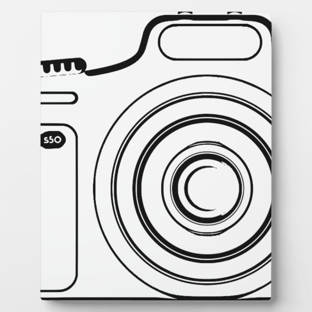 Schwarzweißkamera Fotoplatte (Vorderseite)