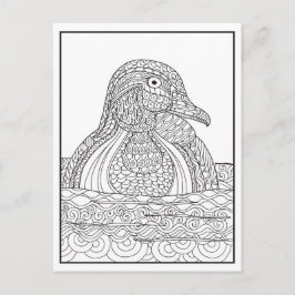 Schwarzweißkarte aus weißem Holz Postkarte