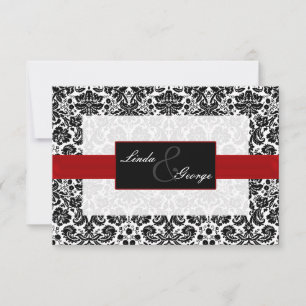 Schwarzweißkarten (Standard 3,5 x 5) RSVP Karte