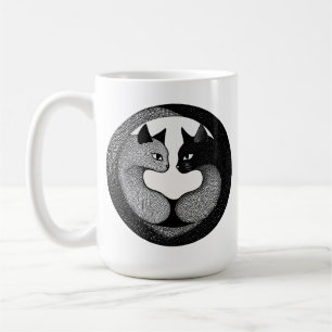 Schwarzweißkatzen Kaffeetasse