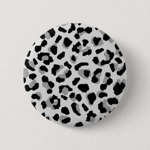Schwarzweißleopard Button