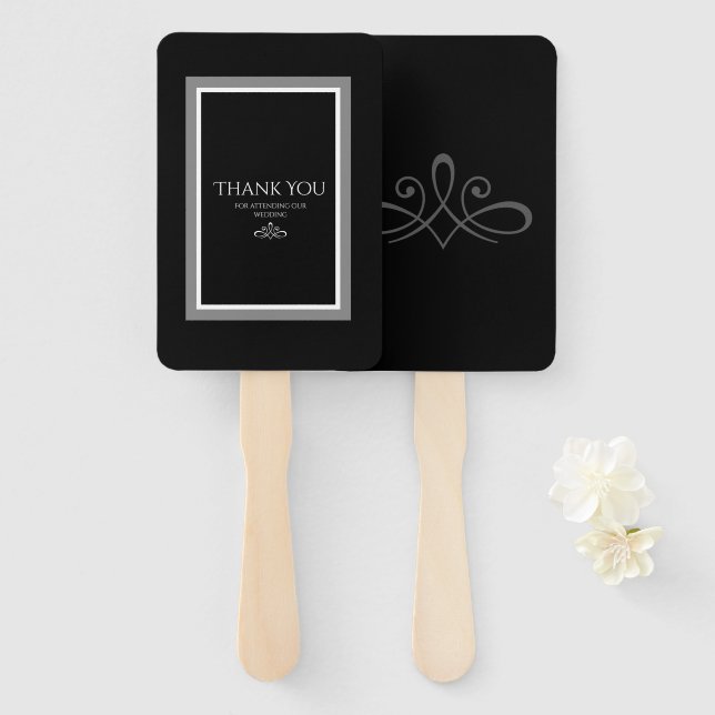 Schwarzweißlüfter Fächer (Vorne und Hinten)