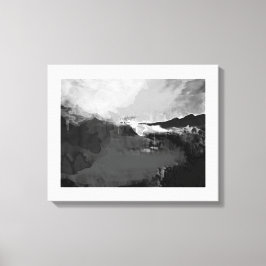 Schwarzweißmalerei Leinwanddruck