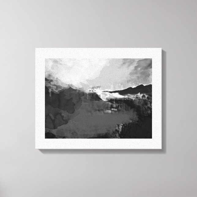 Schwarzweißmalerei Leinwanddruck (Vorderseite)