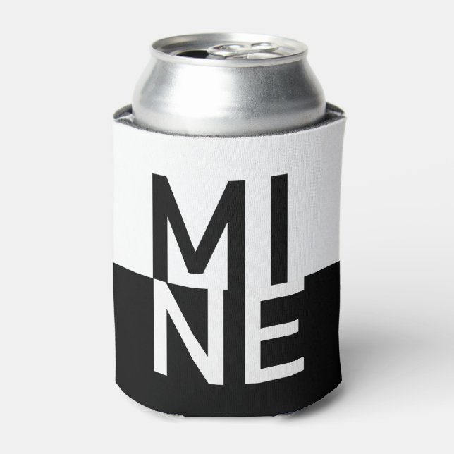 SchwarzweißMINE Dosenkühler (Kanne Vorderseite)
