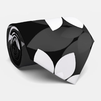 Schwarzweißmuster, Graumuster, nahtlose Blume Krawatte