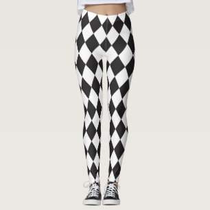 Schwarzweißmuster Leggings