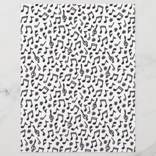 Schwarzweißnotizpapier