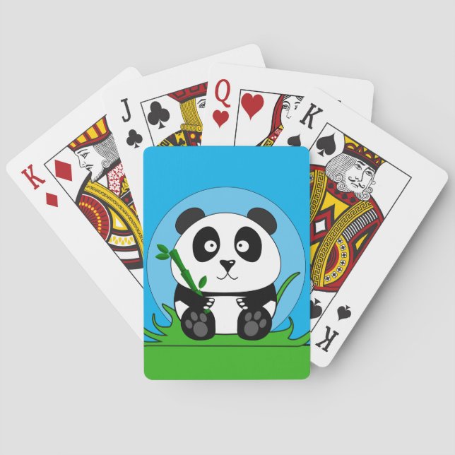 Schwarzweißpanda Spielkarten (Rückseite)