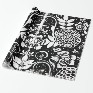 Schwarzweißpapier Geschenkpapier