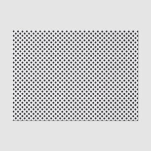 Schwarzweißpolka-Dot Seidenpapier