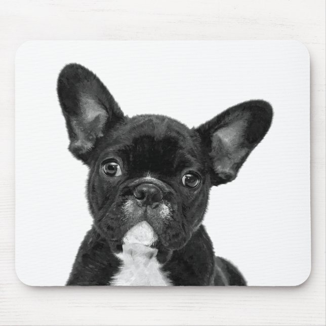 Schwarzweißportrait Mousepad (Vorne)
