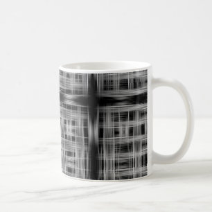 Schwarzweißraster Kaffeetasse