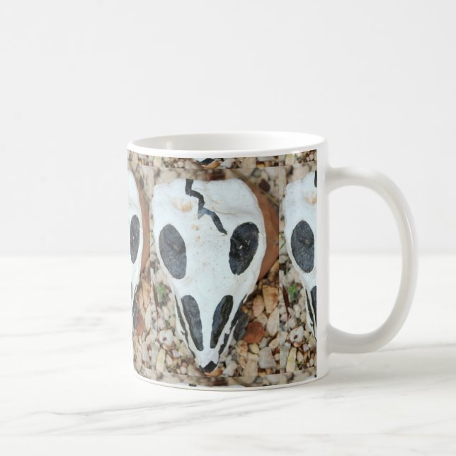 Schwarzweißschädel Kaffeetasse (Rechts)