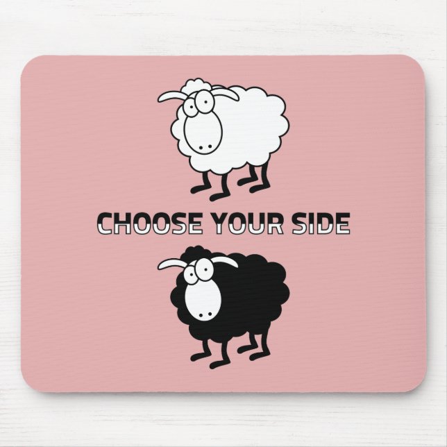 Schwarzweißschaf Mousepad (Vorne)