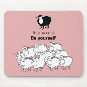 Schwarzweißschaf Mousepad