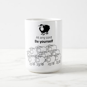 Schwarzweißschaf Tasse