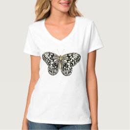 Schwarzweißschmetterling T-Shirt