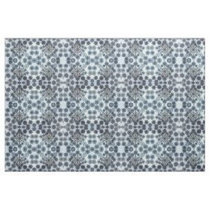 Schwarzweißschneeflocken Stoff