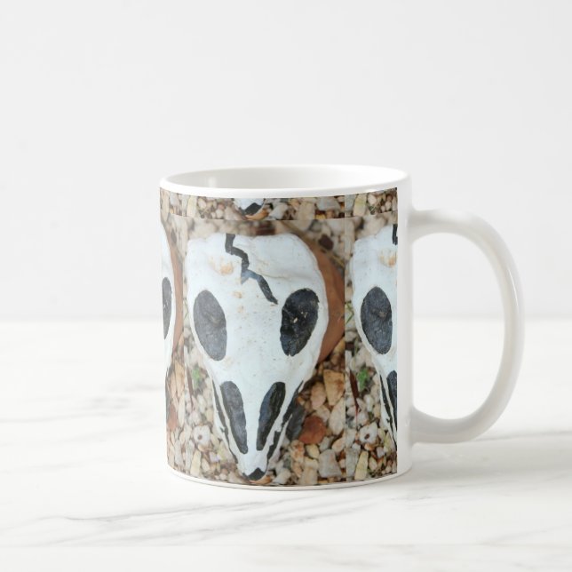 Schwarzweißskull Tasse (Rechts)