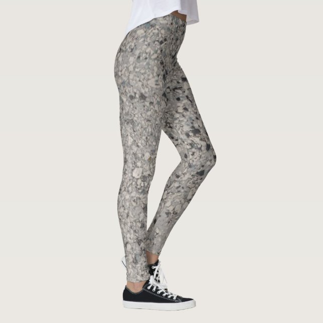Schwarzweißspalte Leggings (Rechts)