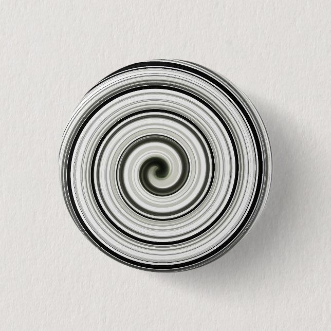 Schwarzweißspirale Button (Vorderseite)