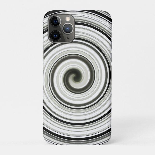 Schwarzweißspirale Case-Mate iPhone Hülle (Rückseite)