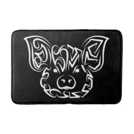 Schwarzweißstäbchen Badematte