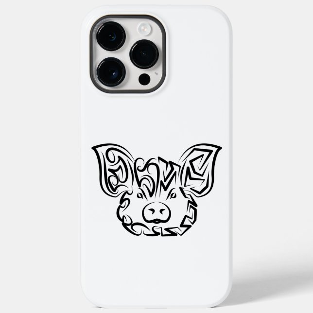 Schwarzweißstäbchen Case-Mate iPhone Hülle (Rückseite)