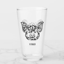 Schwarzweißstäbchen Glas