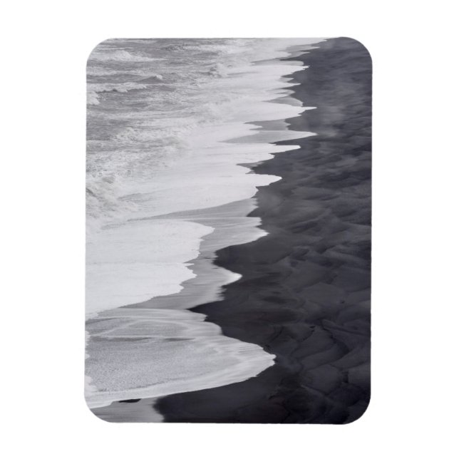 Schwarzweißstrand landschaftlich magnet (Vertikal)