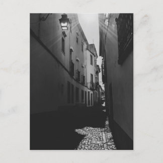 Schwarzweißstraße Postkarte