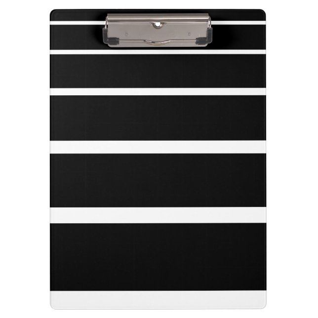 Schwarzweißstreifen Klemmbrett (Vorderseite)