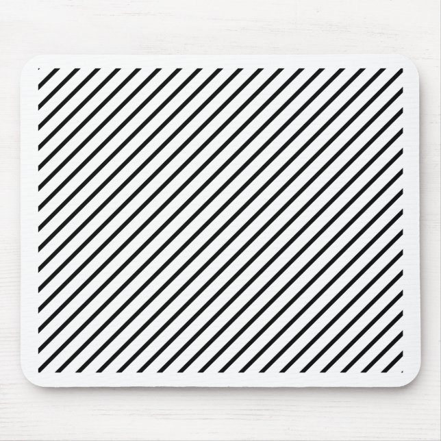 Schwarzweißstreifen Mousepad (Vorne)