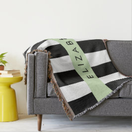 Schwarzweißstreifen, Streifen, Linien, Ihr Name Decke