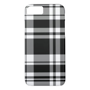 Schwarzweißtartan kariert Case-Mate iPhone hülle