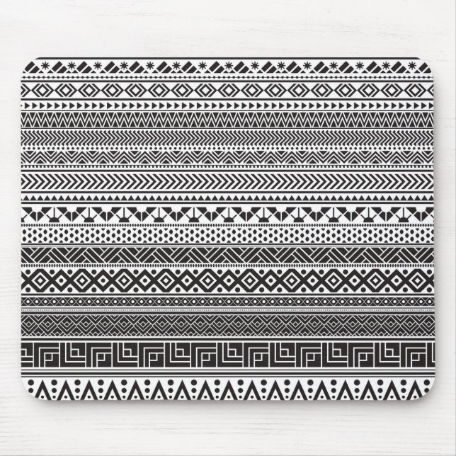 Schwarzweißtextur Mousepad (Vorne)