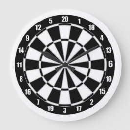 Schwarzweißuhr Große Wanduhr