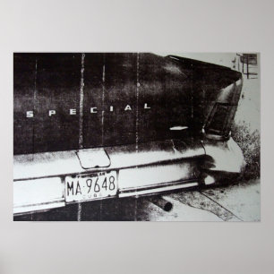 Schwarzweißwagen Poster