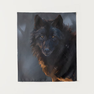 Schwarzwolf Wandteppich