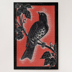 Schwarzwurgel mit Rot Puzzle