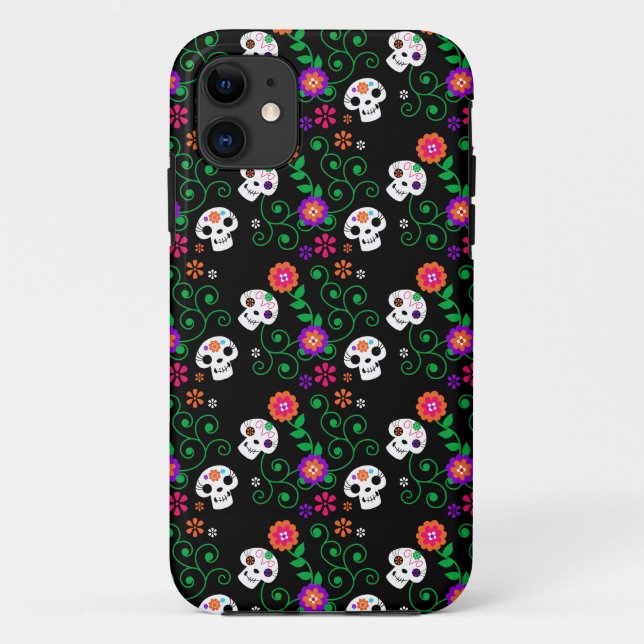 Schwarzzucker-Schädel Case-Mate iPhone Hülle (Rückseite)