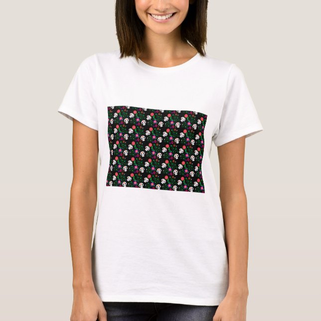 Schwarzzucker-Schädel T-Shirt (Vorderseite)